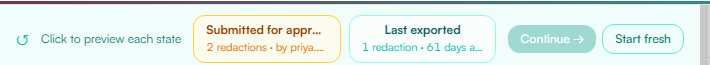 Editor banner attributing restored work to the preparer