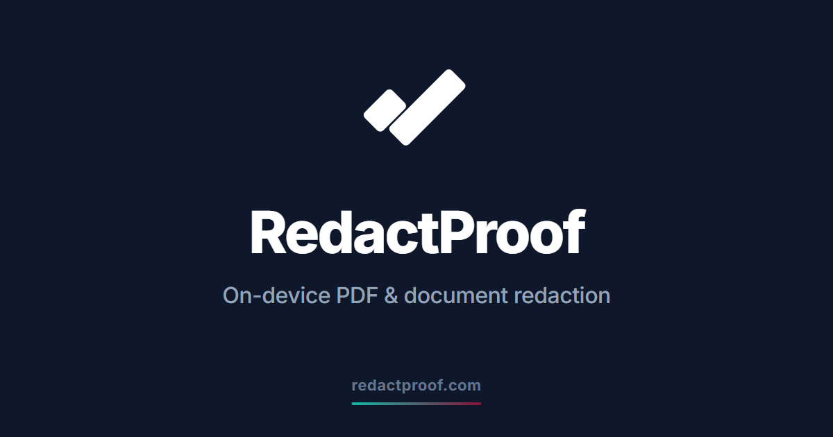 RedactProof logo